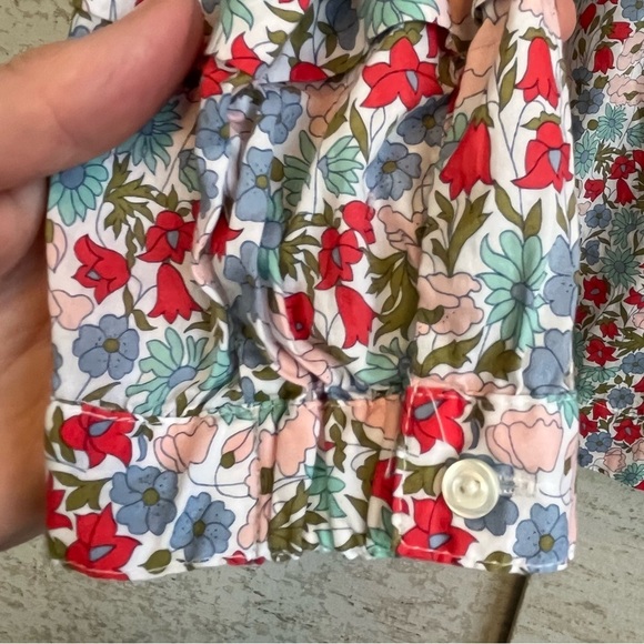 J. Crew Liberty Fabrics Floral Print Women's Top Sz 0 Ditzy Cottagecore Prairie - Picture 3 of 15